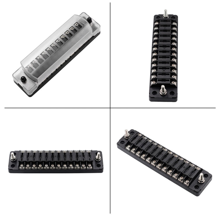 CS-979A2 FB1904 1 In 1 Out 12 Ways No Distinction Positive Negative Fuse Box without Fuse for Auto Car Truck Boat, CS-979A2
