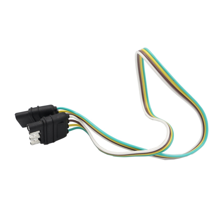 4 Pin Trailer Light Wire Harness Extension 18 Gauge 4-Way Flat Wiring Connector, CP-0618
