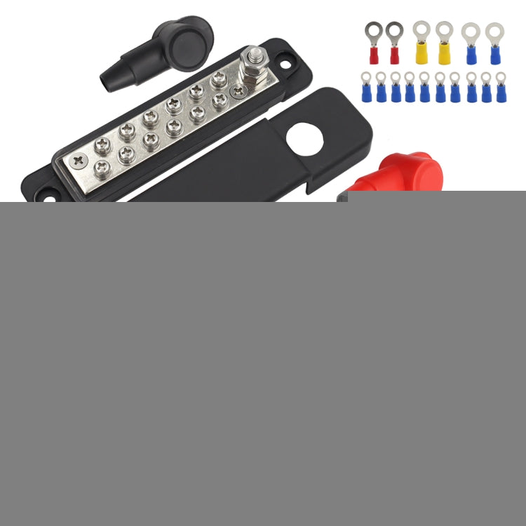 48V 180A 12 Way Power Distribution Terminal Block Battery Bus Bar Set, 12 Way