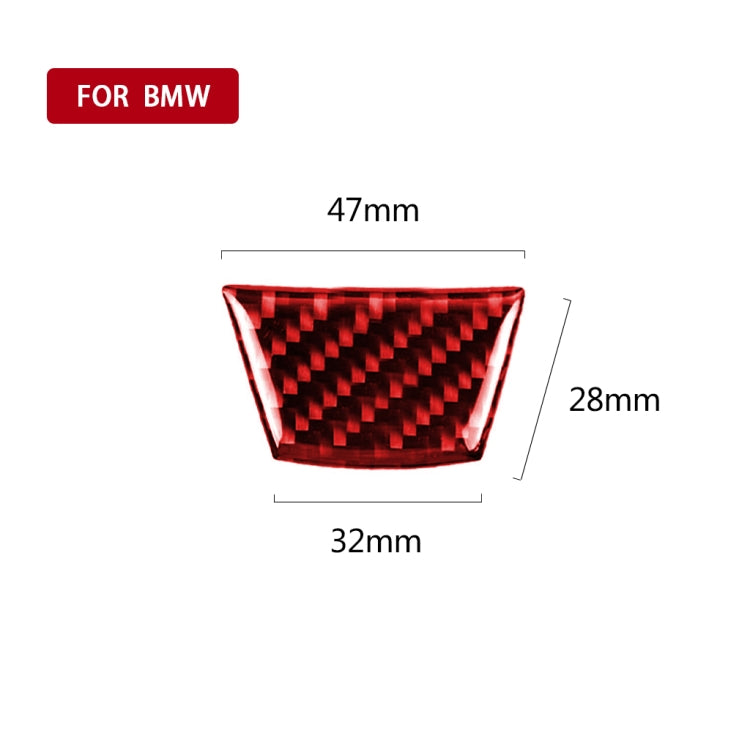 For BMW 3 Series E90 Little B Version Carbon Fiber Car Steering Wheel Decorative Sticker, Little B Version Car Steering Wheel