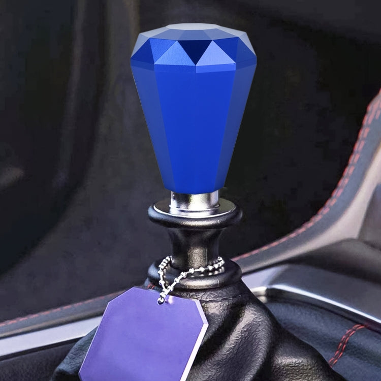 Universal Car Diamond Shape Metal Gear Shift Knob, Silver, Black, Blue, Purple, Red