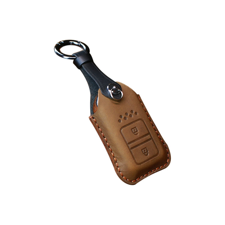 For Honda Car Cowhide Leather Key Protective Cover Key Case, Two Keys Version, For Honda, Two Keys Version
