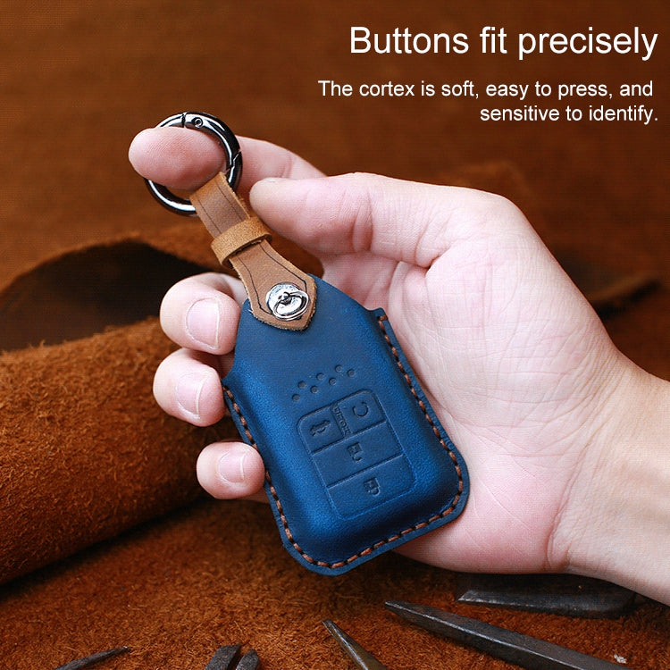 For Honda Car Cowhide Leather Key Protective Cover Key Case, Four Keys Version, For Honda, Four Keys Version, For Honda , Four Keys Version