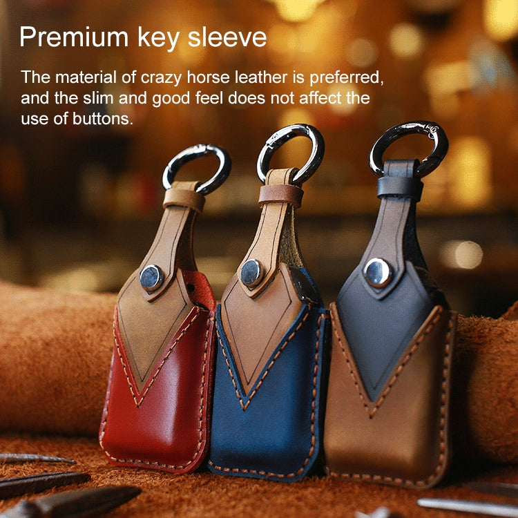 For Honda Car Cowhide Leather Key Protective Cover Key Case, Four Keys Version, For Honda, Four Keys Version, For Honda , Four Keys Version