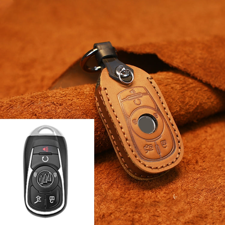 For Buick Car Cowhide Leather Key Protective Cover Key Case, Six Keys Version, For Buick, Six Keys Version
