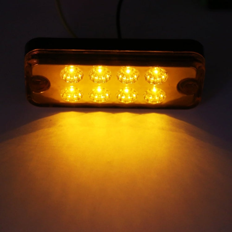 4 PCS 10-30V 8LED Car Tail Light Side Lamp