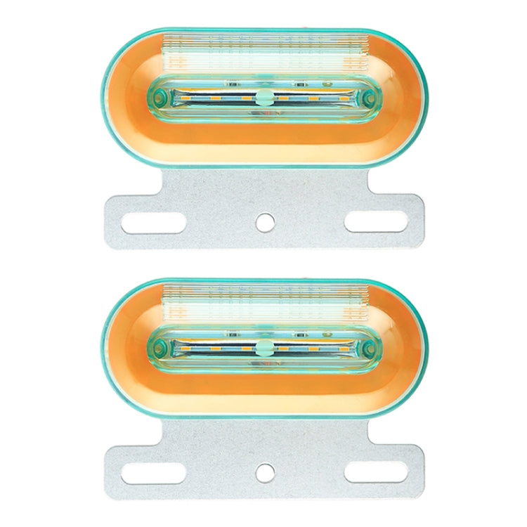 2 PCS 12V 12LED Car Oval Side Lamp, 12V (White Light), 12V (Red Light), 12V (Yellow Light)