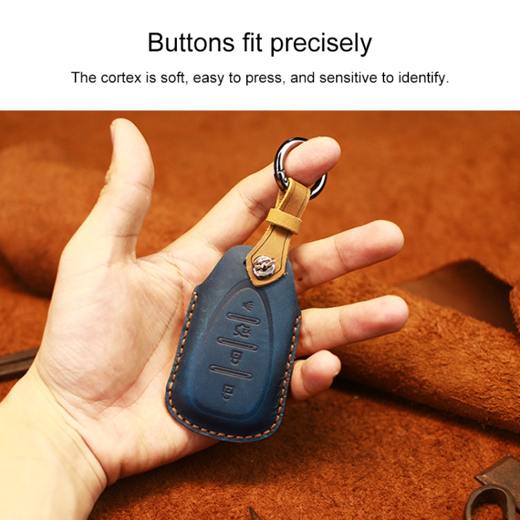 For Chevrolet Car Cowhide Leather Key Protective Cover Key Case, Five Keys Version, For Chevrolet, Five Keys Version, For Chevrolet
