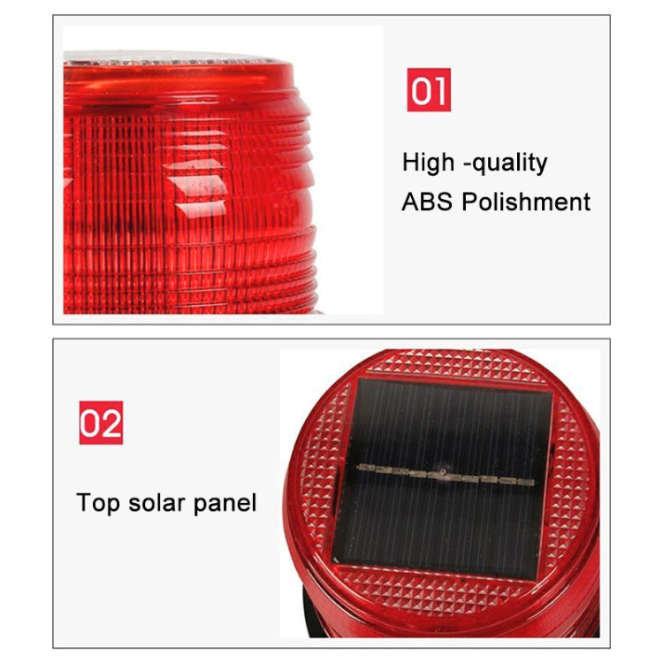 Car Solar Charging Warning Light, Round Yellow, Round Red, Round White