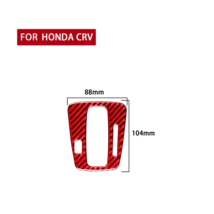 For Honda CRV 2007-2011 Carbon Fiber Car Gear Indicator Frame Decorative Sticker,Right Drive