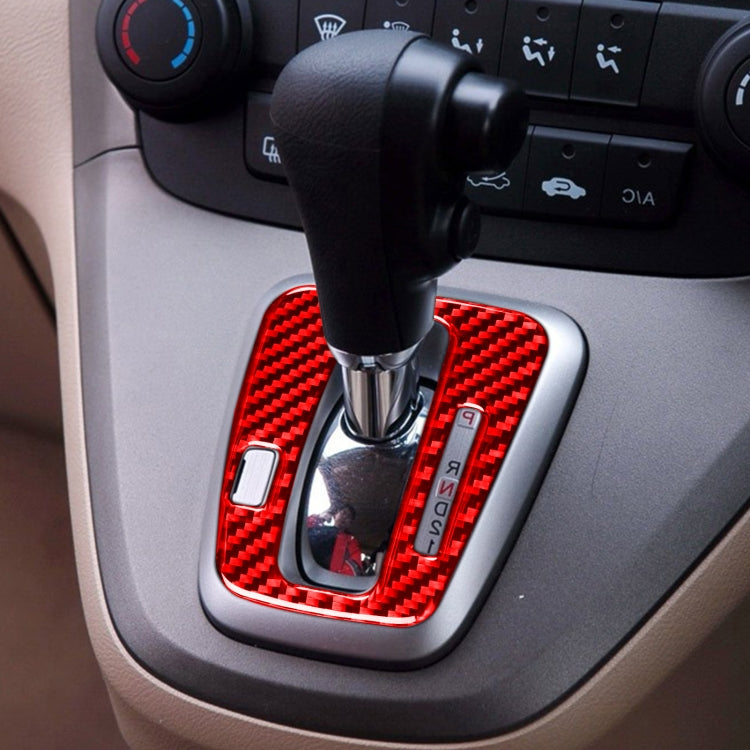 For Honda CRV 2007-2011 Carbon Fiber Car Gear Indicator Frame Decorative Sticker,Right Drive