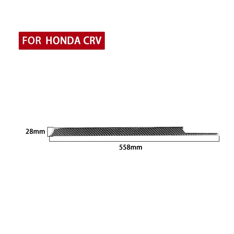 For Honda CRV 2007-2011 Carbon Fiber Car Co-pilot Center Control Trim Decorative Sticker,Left Drive, Co-pilot Center Control Trim,Left Drive