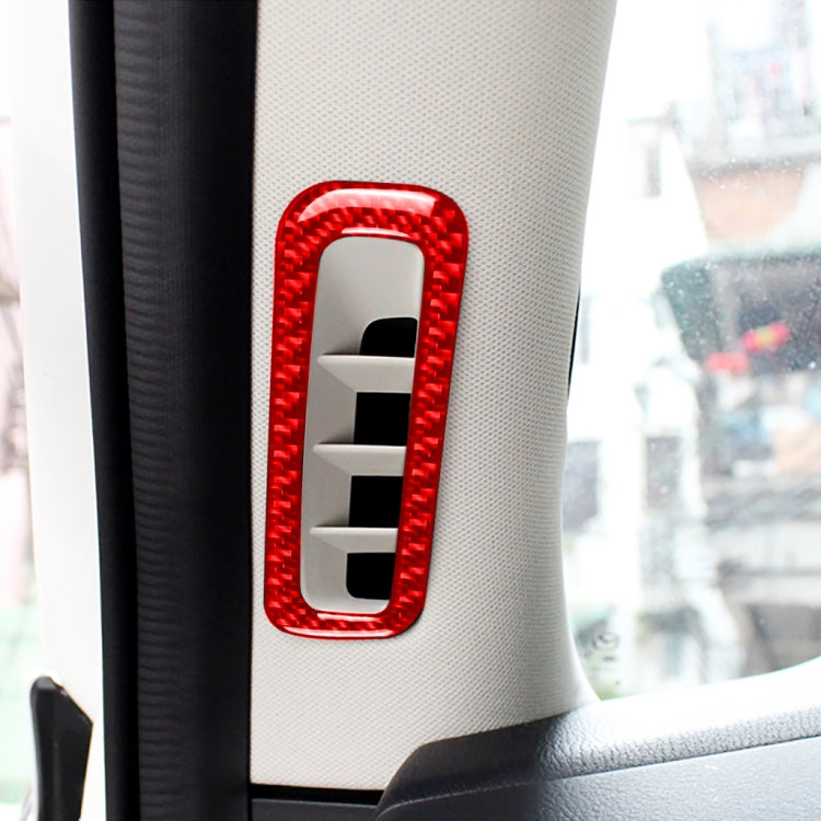 Car Carbon Fiber A-pillar Air Outlet Decorative Sticker for Mazda CX-5 2017-2018, Left and Right Drive, A-pillar Air Outlet