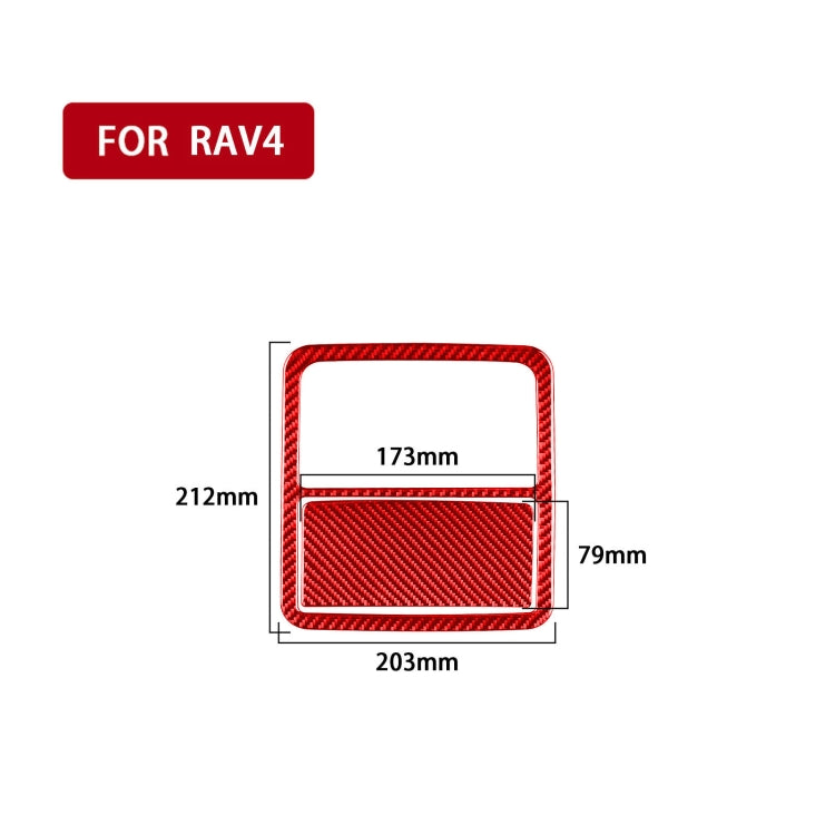 Car Carbon Fiber Front Reading Light Panel Decorative Sticker for Toyota RAV4 2006-2013, Left and Right Drive