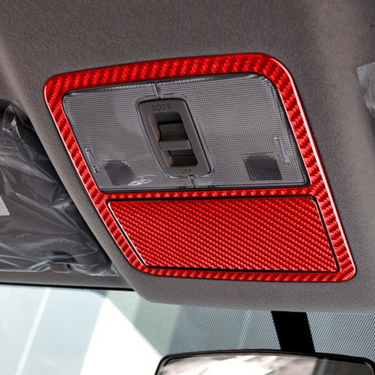 Car Carbon Fiber Front Reading Light Panel Decorative Sticker for Toyota RAV4 2006-2013, Left and Right Drive