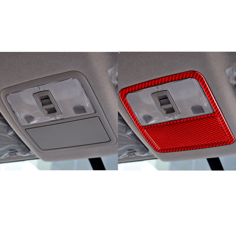 Car Carbon Fiber Front Reading Light Panel Decorative Sticker for Toyota RAV4 2006-2013, Left and Right Drive