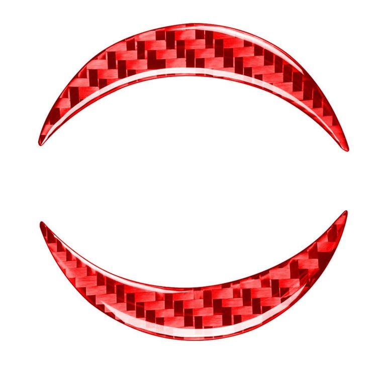 Car Carbon Fiber Steering Wheel Logo Decorative Sticker for Toyota RAV4 2006-2013, Left and Right Drive, Steering Wheel Logo