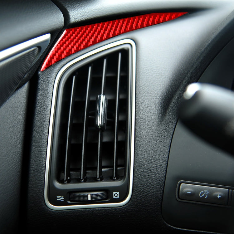 Car Carbon Fiber Dashboard Left Side Decorative Sticker for Infiniti Q50 2014-2020, Left Drive