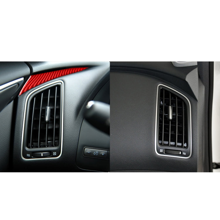Car Carbon Fiber Dashboard Left Side Decorative Sticker for Infiniti Q50 2014-2020, Left Drive