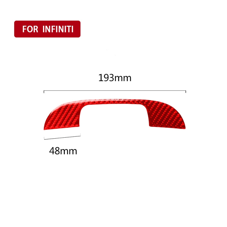 Car Carbon Fiber Armrest Box Decorative Sticker for Infiniti Q50 2014-2020, Left and Right Drive, Armrest Box