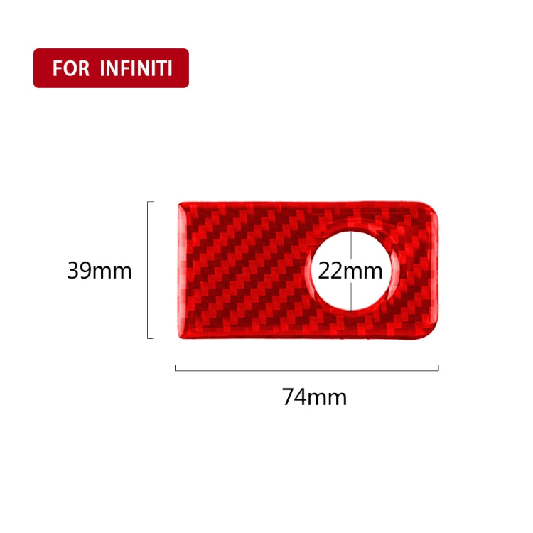 Car Carbon Fiber Front Passenger Seat Handle Box Decorative Sticker for Infiniti Q50 2014-2020, Right Drive, Front Passenger Seat Handle Box, Right Drive