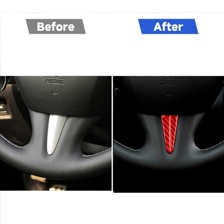 Car Carbon Fiber Steering Wheel Below Decorative Sticker for Infiniti Q50 2014-2020, Left and Right Drive, Steering Wheel Below