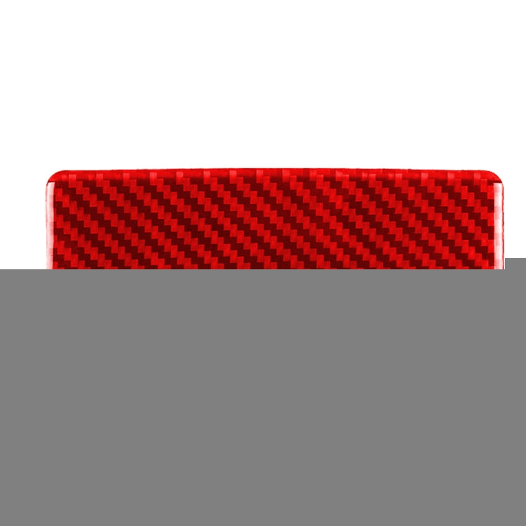 Car Carbon Fiber Rear Ashtray Panel Decorative Sticker for Infiniti Q50 2014-2020, Left and Right Drive, Rear Ashtray Panel