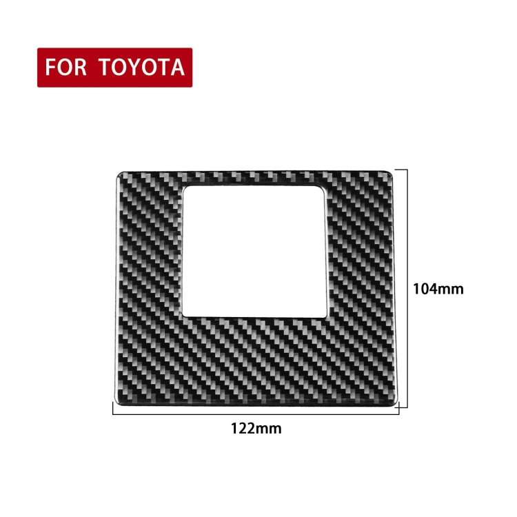 Car Carbon Fiber Driver Left Storage Cover Decorative Sticker for Toyota Highlander 2014-2019, Left Drive, Driver Left Storage Cover