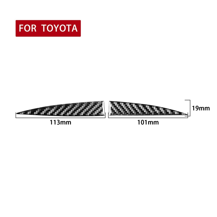 Car Carbon Fiber Central Control Small Display Decorative Sticker for Toyota Highlander 2014-2019, Left Drive