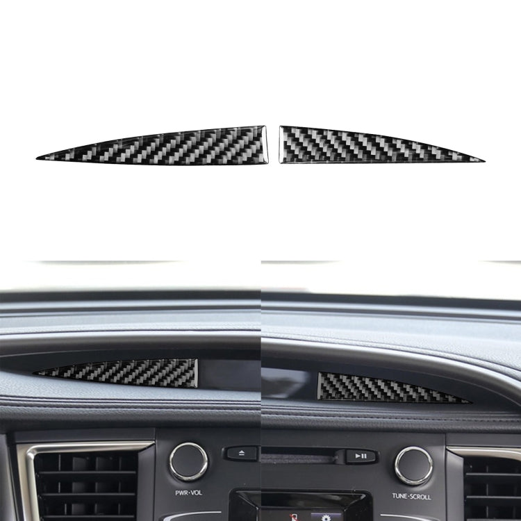 Car Carbon Fiber Central Control Small Display Decorative Sticker for Toyota Highlander 2014-2019, Left Drive