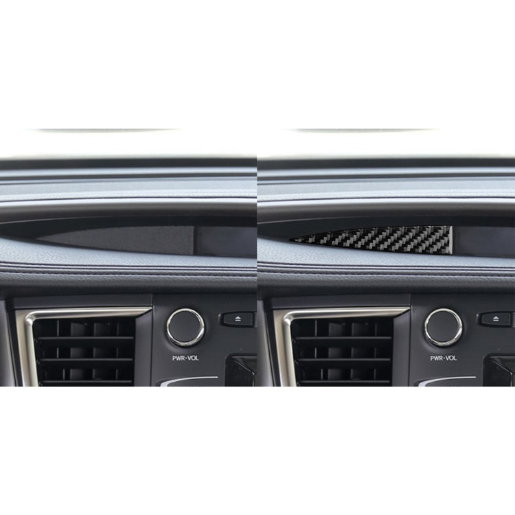 Car Carbon Fiber Central Control Small Display Decorative Sticker for Toyota Highlander 2014-2019, Left Drive