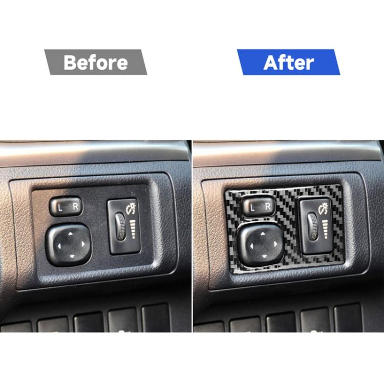 Car Carbon Fiber Dashboard Adjustment Frame Decorative Sticker for Lexus CT 2011-2017, Right Drive, Dashboard Adjustment Frame, Right Drive