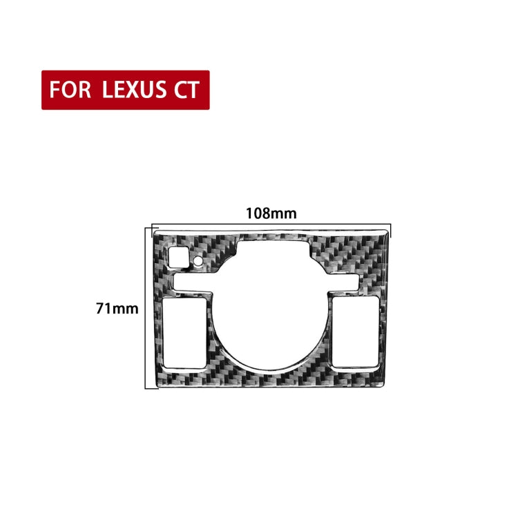 Car Control Panel High-level Configuration Decorative Sticker for Lexus CT 2011-2017, Right Drive, Control Panel High-level, Right Drive