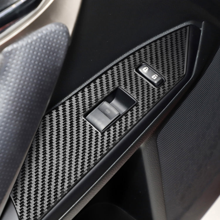 Car Carbon Fiber Window Lift Decorative Sticker for Lexus CT 2011-2017, Right Drive, Window Lift, Right Drive