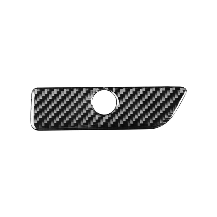 Car Carbon Fiber Storage Box Handle Decorative Sticker for Ford Explorer 2013-2019, Left Drive, Storage Box Handle