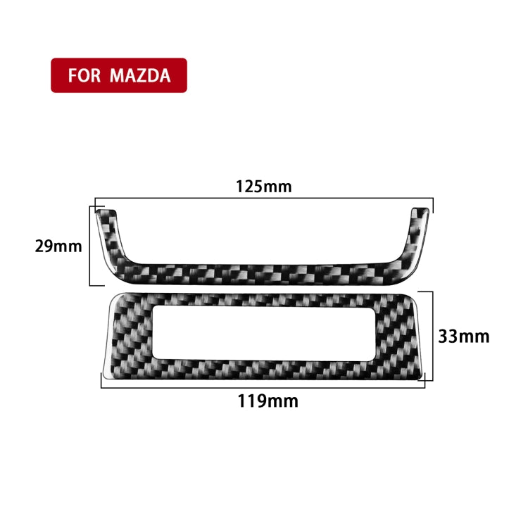 Car Carbon Fiber Headlight Frame Decorative Sticker for Mazda 3 Axela 2020, Right Drive, Headlight Frame, Right Drive