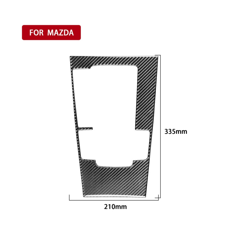 Car Carbon Fiber Central Control Gear Panel Decorative Sticker for Mazda 3 Axela 2020, Left Drive, Central Control Gear Panel, Left Drive