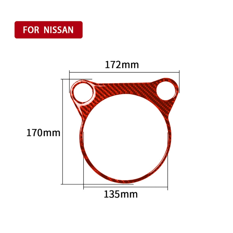 Car Carbon Fiber Automatic Gear Panel Decorative Sticker for Nissan 370Z / Z34 2009-, Left and Right Drive Universal, Automatic Gear Panel