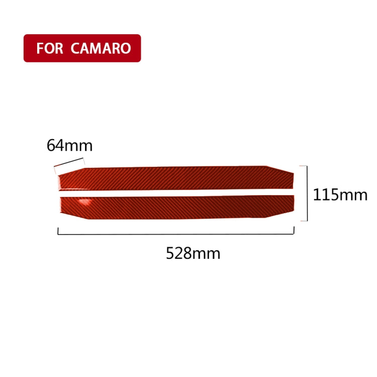 Car Carbon Fiber Welcome Pedal Panel Decorative Sticker for Chevrolet Camaro 2017-2019, Left and Right Drive Universal, Welcome Pedal Panel