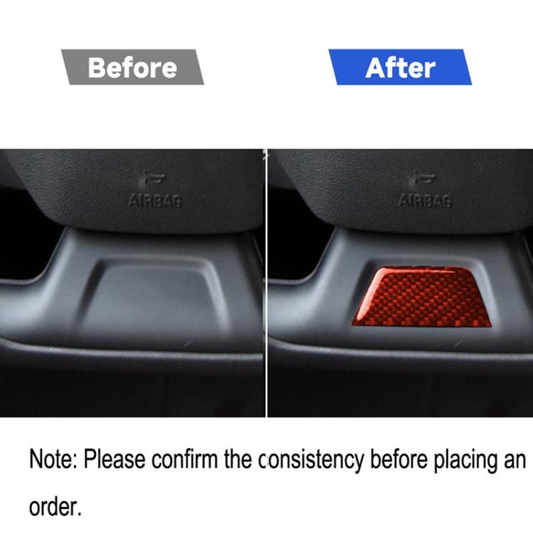 Car Carbon Fiber Below Steering Wheel Decorative Sticker for Chevrolet Camaro 2017-2019, Left and Right Drive Universal, Below Steering Wheel