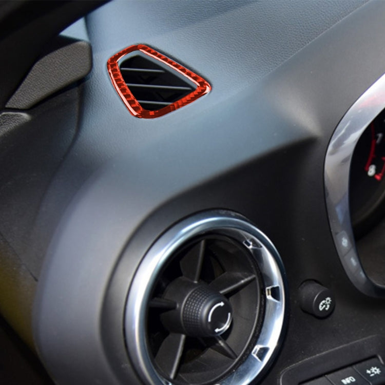 Car Carbon Fiber Dashboard Air Outlet Decorative Sticker for Chevrolet Camaro 2017-2019, Left and Right Drive Universal, Dashboard Air Outlet