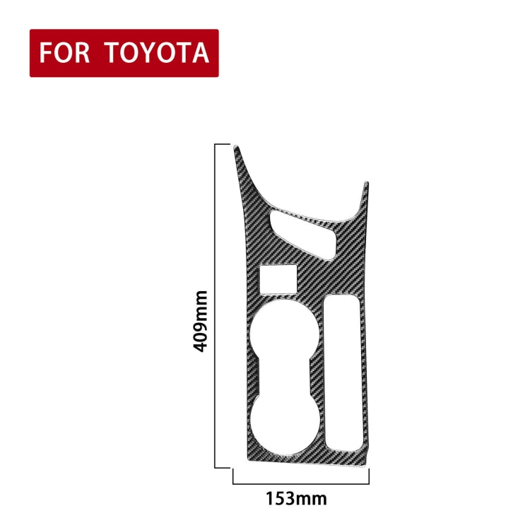 Car Carbon Fiber Rear Water Cup Holder Panel B Decorative Sticker for Toyota Corolla / Levin 2014-2018, Right Drive, Rear Water Cup Holder Panel B, Right Drive