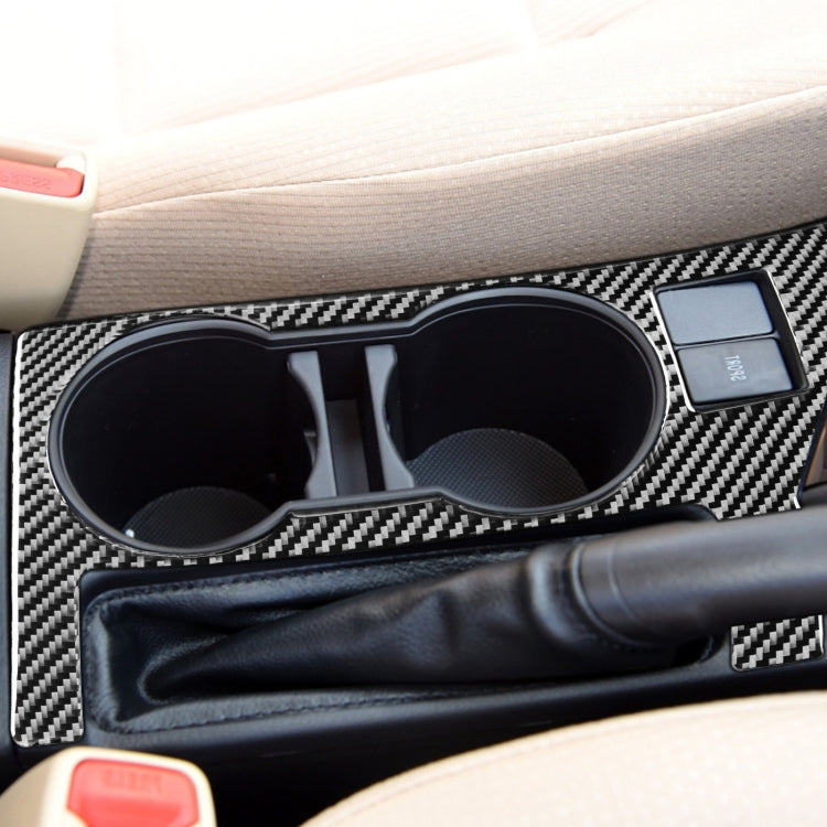 Car Carbon Fiber Rear Water Cup Holder Panel A Decorative Sticker for Toyota Corolla / Levin 2014-2018, Right Drive, Rear Water Cup Holder Panel A, Right Drive