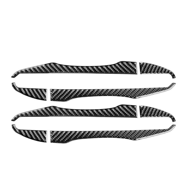 Car Carbon Fiber Door Outside Handle Decorative Sticker for Toyota Corolla / Levin 2014-2018, Left and Right Drive Universal