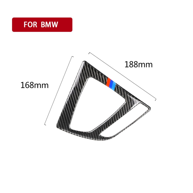 Three Color Carbon Fiber Car Gear Panel Decorative Sticker for BMW (F30) 2013-2017 / (F34) 2013-2017,Right Drive, Right Drive
