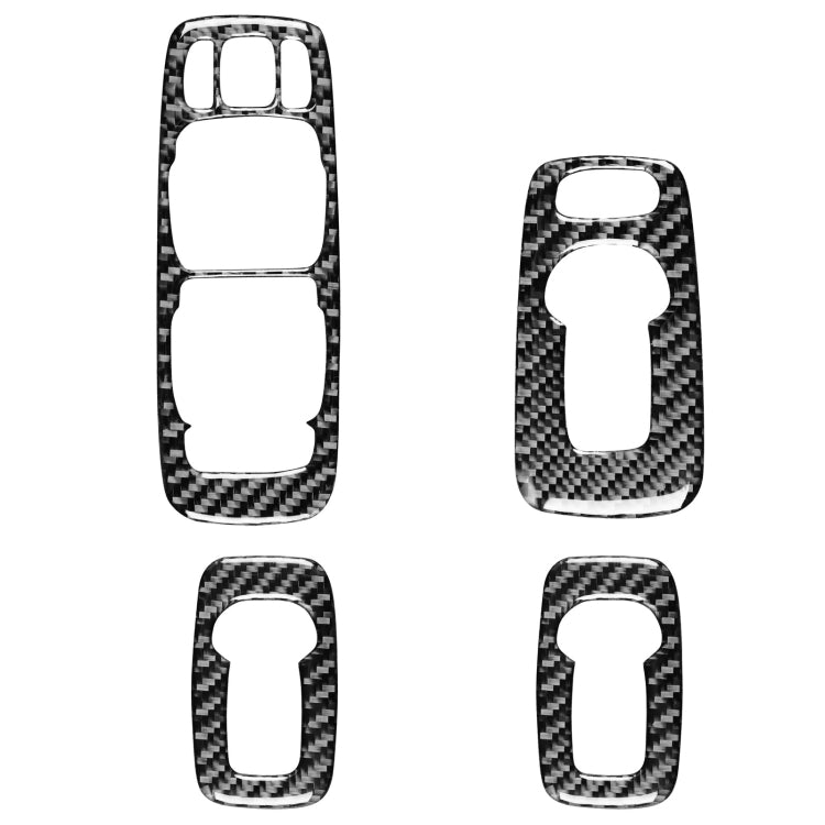 4 in 1 Car Carbon Fiber Door Set B Decorative Sticker for Volvo XC90 2003-2014, Left Drive, Door Set B, Left Drive