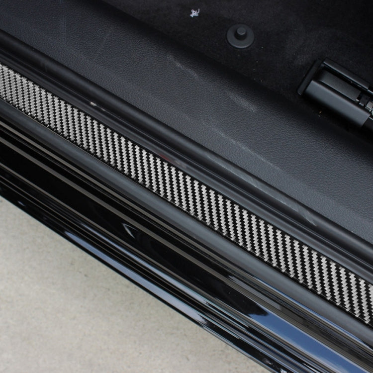 Car Carbon Fiber Threshold Decorative Sticker for Audi A6L / A7 2019-, Left and Right Drive Universal, Threshold