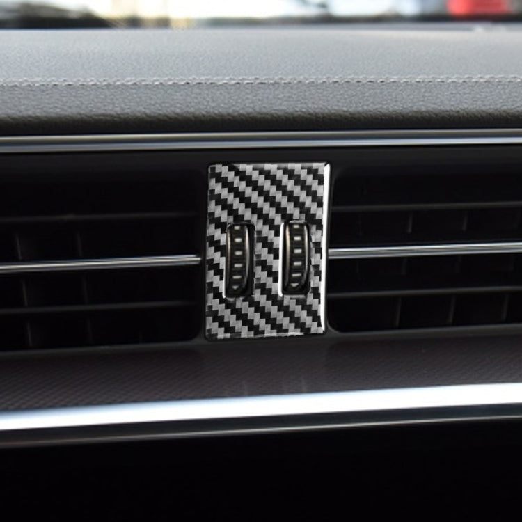 Car Carbon Fiber Air Conditioning Knob Decorative Sticker for Audi A6L / A7 2019-, Left Drive, Air Conditioning Knob, Left Drive