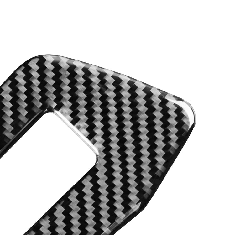 Car Carbon Fiber Headlight Switch Decorative Sticker for Audi A6L / A7 2019-, Left Drive, Headlight Switch