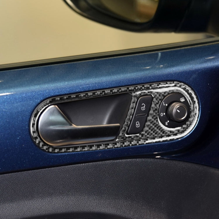 Car Carbon Fiber Door Inside Handle Decorative Sticker for Volkswagen Beetle 2012-2019, Left Drive, Door Inside Handle, Left Drive